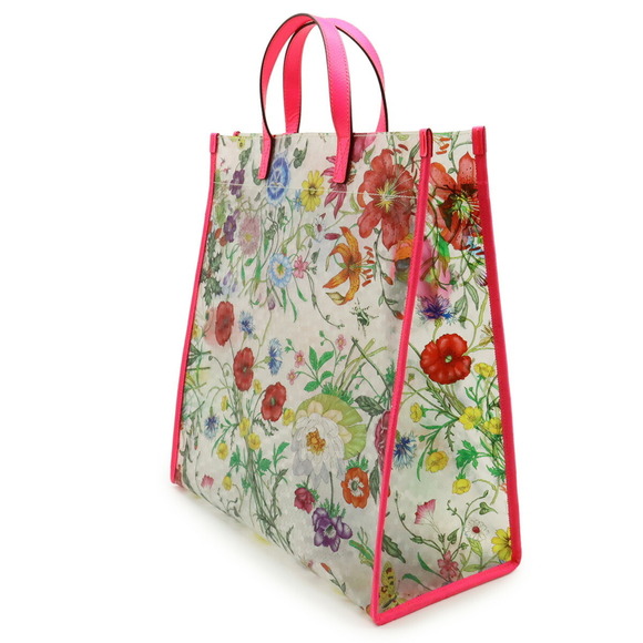 GUCCI Pink Leather Tote Bag - Picture 3 of 8